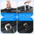 thumbnail image 5 of 3-Piece Luggage Set (20/24/28-inch), Hardshell Spinner Suitcases with TSA Locks, Lightweight and Durable Black Travel Luggage, 5 of 9