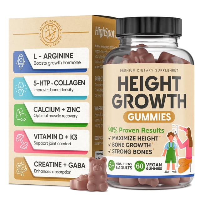 Gomitas con vitaminas para aumentar el crecimiento en altura HighSpot