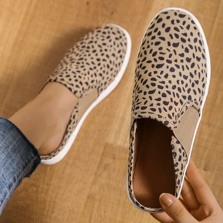 

MIASHUI shoes for women Slip On Shoes For Women Canvas Shoes Outdoor Half Support Casual Shoes Comfortable Light Weight Sneakers Loafers