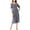 Blue - bluewhite, variant on Vince Camuto Womens Off-The-Shoulder Smocked Midi Dress Blue XXS