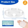 thumbnail image 2 of 12 Pack American Standard Flapper Seal for Toilet 7381424-100.0070A Toilet Tank Silicone Flapper Seal Gasket 3" for Home, 2 of 11