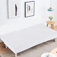 thumbnail image 3 of 2024 Armless Sofa Slipcover Stretch Sofa Bed Cover Protector Elastic Spandex Modern Solid Folding Couch Sofa Shield Futon Cover, 3 of 5