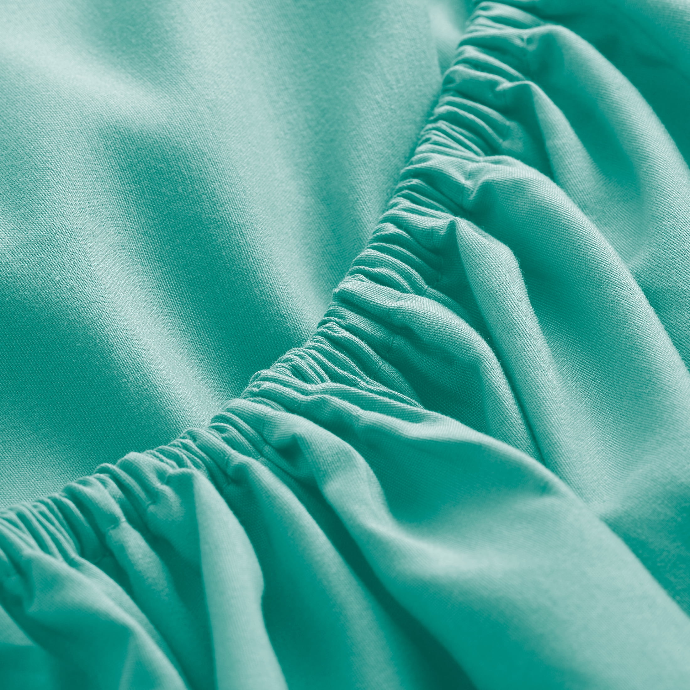 Bare Home Microfiber 5-Piece Turquoise and Turquoise Bed in a Bag, Twin