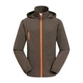 thumbnail image 1 of Dagugfen Veste d'Entraînement pour Hommes à Capuche Manches Longues Fermeture Éclair Ample Extensible Manteau de Randonnée Extérieur avec Poches, 1 of 4