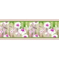 thumbnail image 2 of IBA Indianbeautifulart Purple Leaves & Floral RibbonÃ‚&nbsp;TrimÃ‚&nbsp;Tape Fabric Laces for Crafts Printed VelvetÃ‚&nbsp;TrimÃ‚&nbsp;9 Yards Sewing Accessories 4 Inches, 2 of 2