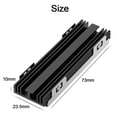 thumbnail image 5 of axGear M.2 2280 SSD Heatsink Thermal Silicone Pad for PCIE NVME Aluminum Alloy Material, 5 of 6
