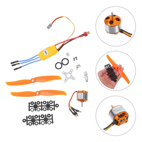 RENACLIPY High Performance Electric RC Airplane Motor Kit, Wide Voltage Range, 1 Set for RC Model Planes and Hobby Aircraft