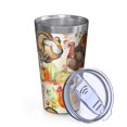 thumbnail image 2 of 16oz Tumblers Happy Thanksgiving Turkey Fall Leaves Pumpkin Stainless Steel Vacuum Insulated Double Wall Travel Tumbler Cups Mug with Lid and Straw,Cleaning Brush for Coffee,Tea, 2 of 4