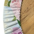 thumbnail image 5 of Ambesonne Floral Fitted Round Tablecloth, Flowers Vintage Exotics Art, 56"- 60" Diameter, Pale Fuchsia Pale Pink, 5 of 5