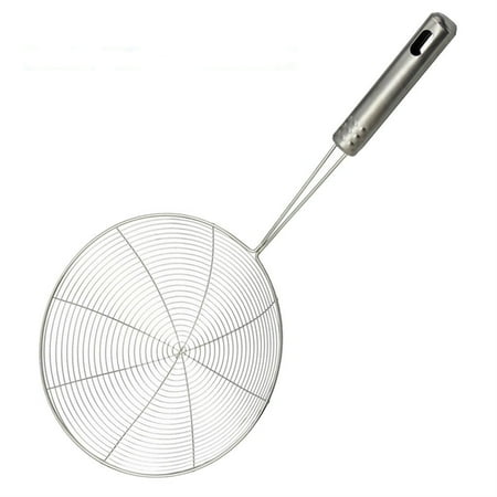 

Pero pio Spider Strainer Stainless Steel Skimmer Ladle Food Frying Spoon With Long Handle Silver #18