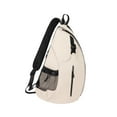 thumbnail image 2 of Bolsa de tenis para hombres Mujeres Bolsa de viaje Gran capacidad Multipropósito Oxford Portly Players Organizador de bolsas de pickleball al aire Beige, 2 of 8