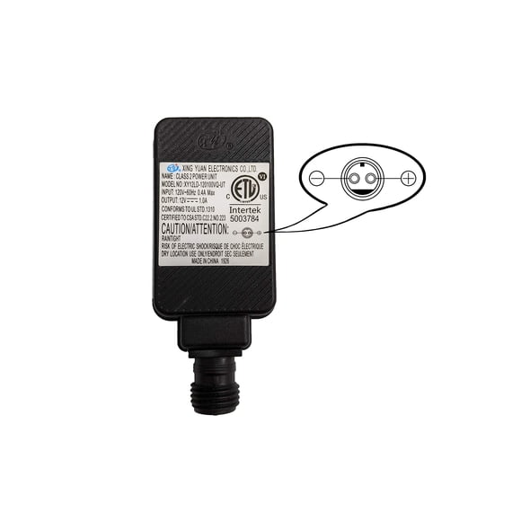 Adaptateur de Remplacement pour Cour Gonflable Alimentation 12Vdc 1.0A 1000mA 1Amp 1A UL Ou ETL Listed 12V pour Maison Pelouse Jardin Décorations Gonflables de Vacances