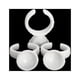 thumbnail image 5 of EeaseMX 100 anillos de maquillaje para pestañas, soporte para anillos de tinta, contenedor de pigmento desechable para tatuaje de cejas, sin separación, tamaño S (blanco), 5 of 7