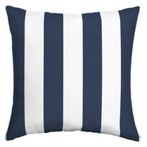ARDEN Essentials Outdoor Pillow 16 x 16, Sapphire Blue Cabana Stripe