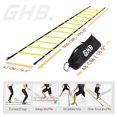 thumbnail image 4 of Agility Ladder GHB Pro de 12 peldaños, 6 m con bolsa de transporte, paquete de 2, 4 of 9