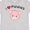thumbnail image 4 of Inktastic I Love Piggies with Cute Pig Boys or Girls Toddler T-Shirt, 4 of 5
