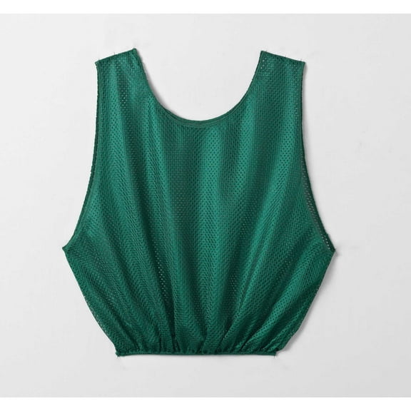 sportime mesh scrimmage vest - adult size - green