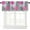 Dahlia-6, variant on Blue Yellow Floral Valance Curtain Boho Dahlia Chrisanthemum Flowers Pattern Rod Pocket Valance Window Treatments Short Curtains for Kitchen Bathroom Farmhouse 54x18inch