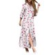 thumbnail image 1 of Gibobby Vestido Casual para Mujer Vestido de camisa con abertura sexy con estampado de flores y botones de solapa a la moda para mujer(Rosa caliente,M), 1 of 5