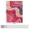 thumbnail image 4 of Pink Blanket, Retro Bohemian Aesthetics 70S Sofa Abstract Blanket, Bed, Living Room Camping Travel Ultra Warm and Comfortable Microfiber Flange Blanket, 4 of 6
