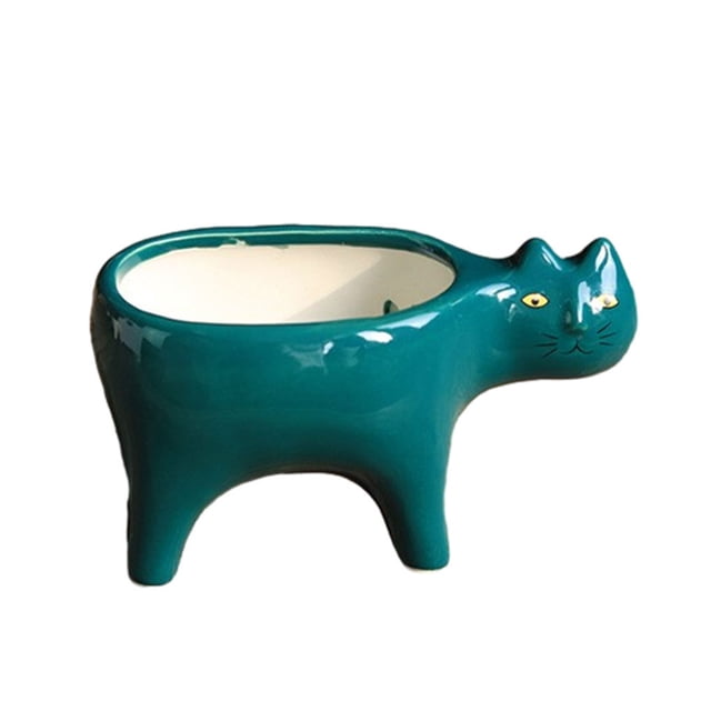 Toystoory Estabilidad y durabilidad de la cerámica: soporte de cerámica en forma de pata con artesanía exquisita, creatividad de bajo Jardín y Patio Verde