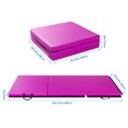 thumbnail image 5 of Zimtown 6'x2'x2"/ 4.5'x2'x1.2" Gymnastics Mat, Tumbling Pad, Folding Exercise Aerobics Yoga Mats, with Hook & Loop Fasteners, for Stretching, Martial Arts, karate, MMA, 5 of 13