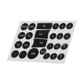 thumbnail image 3 of Radio Button Repair Sticker For Mercedes-Benz C, E, Glk, W Class Car 2007-2014, 3 of 6
