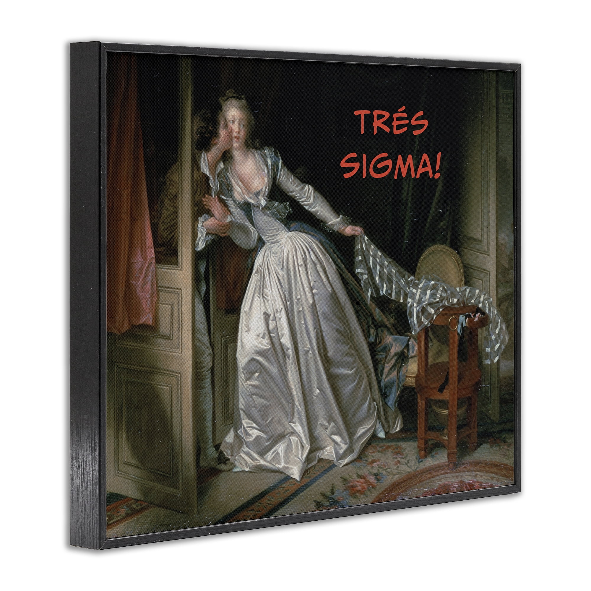 Stupell Industries Iconic Tres Sigma Black Framed Giclee Art, design by Grotto Studios