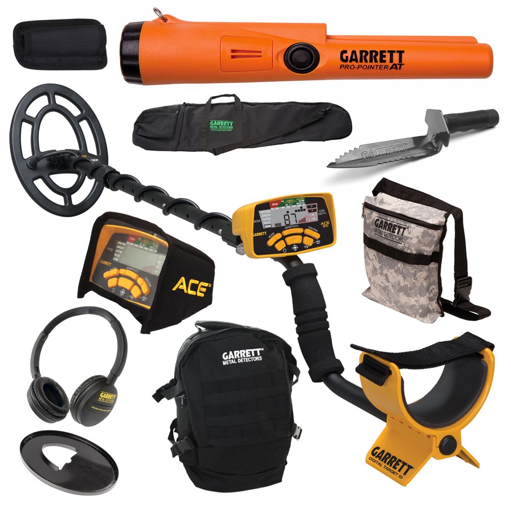 Garrett ACE 300 Metal Detector w/ Coil ProPointer AT ...