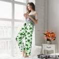 thumbnail image 4 of Uemuo St Patrick's Day4 Pattern Women's Wide Leg Palazzo Lounge Pants with Pockets Light Weight Loose Comfy Casual Pajama Pants-Small, 4 of 9