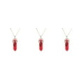 thumbnail image 2 of QualitChoice Hexagon Column Charm Exquisite Women Men Making Findings Handmade Anniversary Hanging Pendants Colorful Crystal Red 3Set, 2 of 6