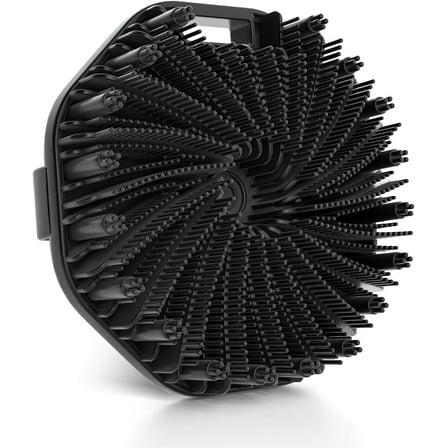 LQQBOX Silicone Body Scrubber, Exfoliating Body Wash Scrubbers Exfoliator, Shower Body Brush for Effective Showering Exfoliation and Gentle Massage (Black)