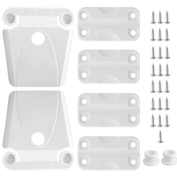 NATEFEMIN Cooler Repair Parts Hinges Latches for Igloo 25 165 Quart White Replacement Kit with Posts 24012