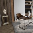 thumbnail image 2 of End Table 2 Shelves White Marble  Gold Base, 2 of 5