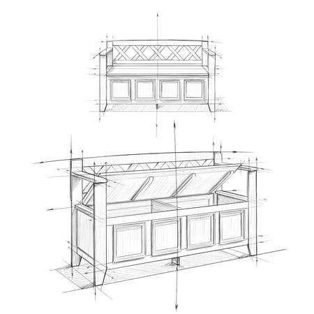 Simpli Home - Amherst Transitional MDF and Plywood Storage Bench with Backrest - Farmhouse Gray