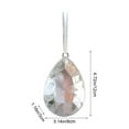 thumbnail image 3 of Yyuenw Clear Gem Christmas Ornaments, 4.7”x3” Large Plastic Teardrop Decorations for Christmas Tree, Shatterproof Hanging for Wedding, Holiday Party, Home Decor, 3 of 6
