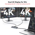 thumbnail image 4 of Estación de acoplamiento HODO USB C con doble monitor para Dell HP con 3 monitores, 4 of 9