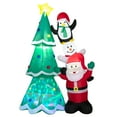 thumbnail image 3 of Costway 8.7FT Inflatable Christmas Tree with Santa Claus & Snowman & Penguin Blow-up Xmas Decoration w/Multicolor Disco Light, 3 of 10