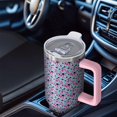 thumbnail image 6 of Leopard Print 40oz Tumbler– Stainless Steel Insulated Tumbler with Handle and Straw, Large Capacity Travel Cup for Hot & Cold Drinks, 6 of 6
