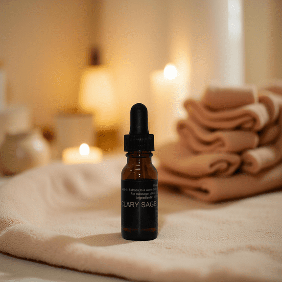 Clary Sage Essential Oil with Dropper