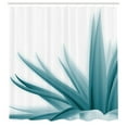 thumbnail image 3 of Ambesonne Flower Shower Curtain, Ombre Leaves Watercolor Art, 69"Wx75"L, Dark Turquoise, 3 of 3