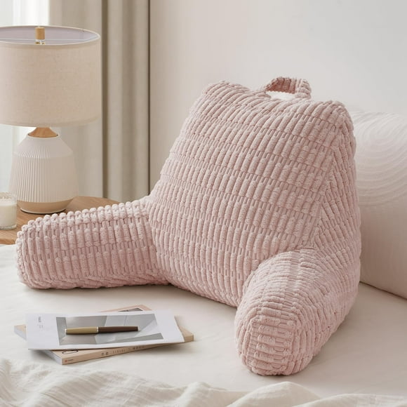 Almohada de lectura Blissful Diary, espuma viscoelástica triturada, rosa