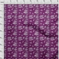 thumbnail image 4 of oneOone Cotton Poplin Purple Fabric Floral & Diy Clothing Quilting Fabric Print Fabric By Yard 56 Inch Wide, 4 of 6