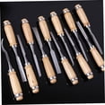 thumbnail image 3 of FUTUREORYY 1 Set/12 Pcs Woodturning Tools Carbon Steel Chisel for Artists Black Anti Rust Woodworking Hand Tool, 3 of 8