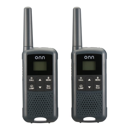 onn. 23 Mile 22 Channel Walkie Talkie, 2 Pack