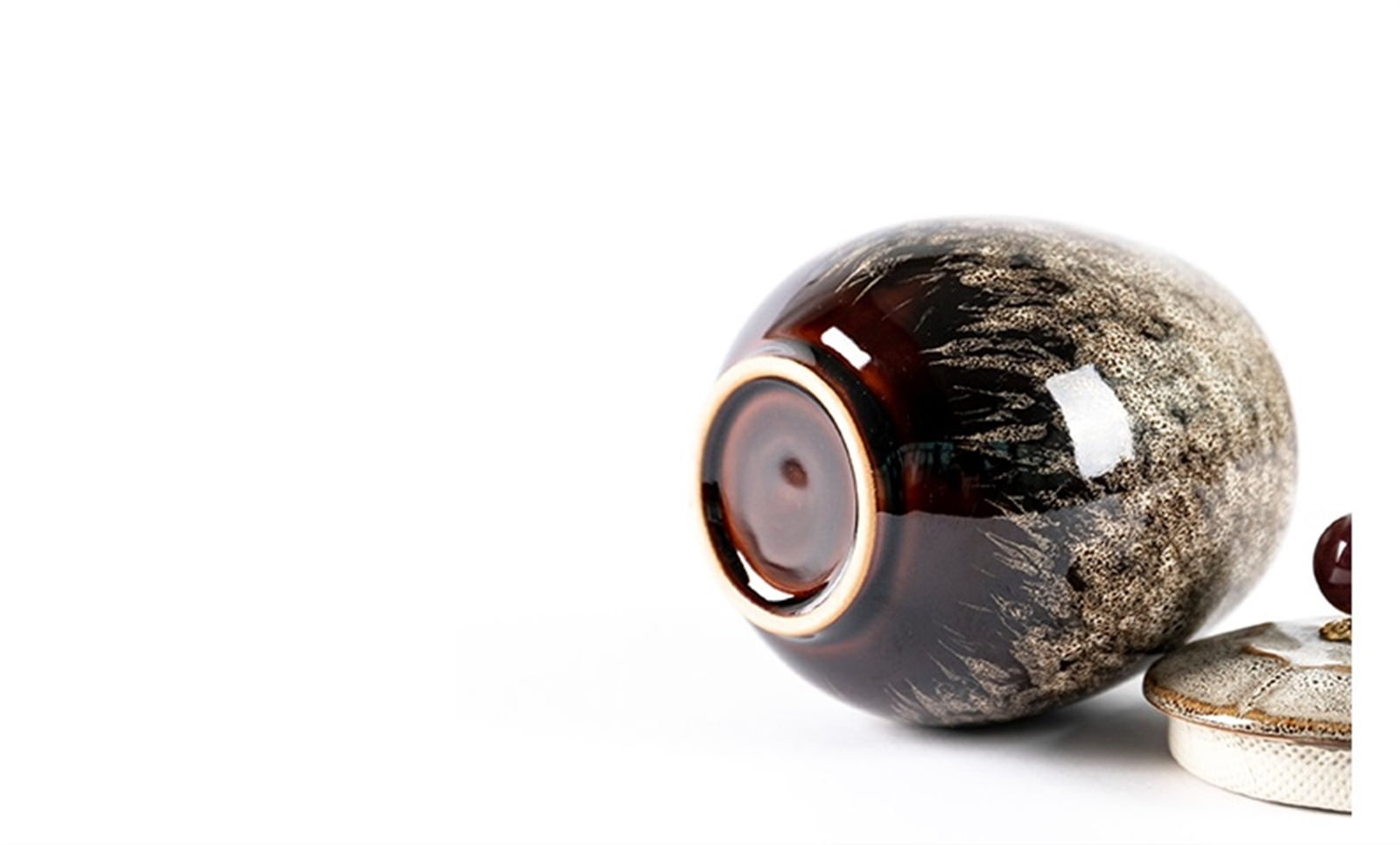 Cremation Urn Funeral Urn For Pet Made In Ceramics Hand Painted Display Burial Urn At Home Or In Niche At Columbarium