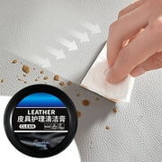 Cleaning and Care Cream & Cleaning Paste for Leather Care,Multi-Purpose Leather Cleaner for Automotive Interiors,Leather Cleaning & Conditioning Cream,Leather Care Paste (3Pcs)