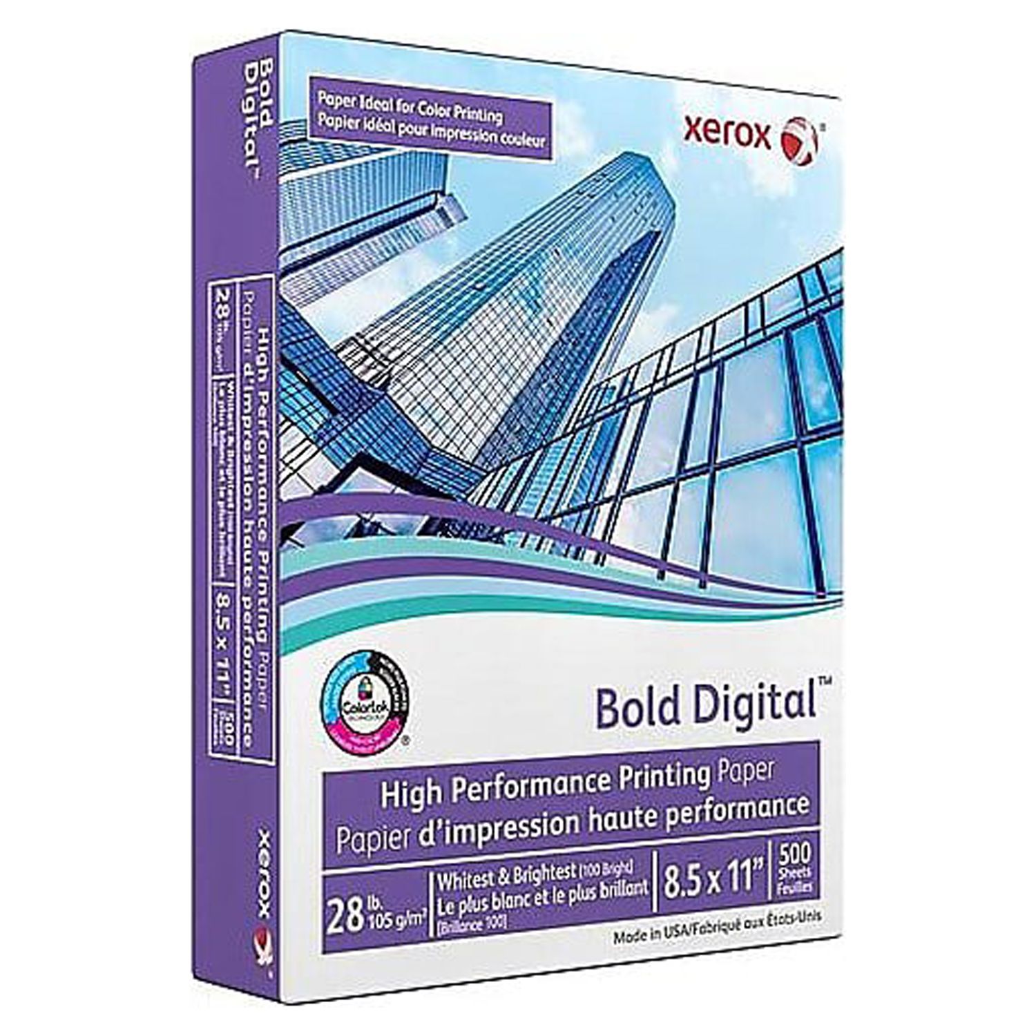 Xerox Bold Digital Printing Paper, 32 lb., 8.5 x 11, White, 4000