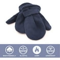 thumbnail image 2 of Visland Autumn Winter Toddler Magic Tape Warm Mitten Baby Boys Girls Faux Fleece Gloves, 2 of 6