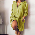 QIJIE Womens Button Down Shirts Long Sleeve Blouse Tunic Tops Cover Up